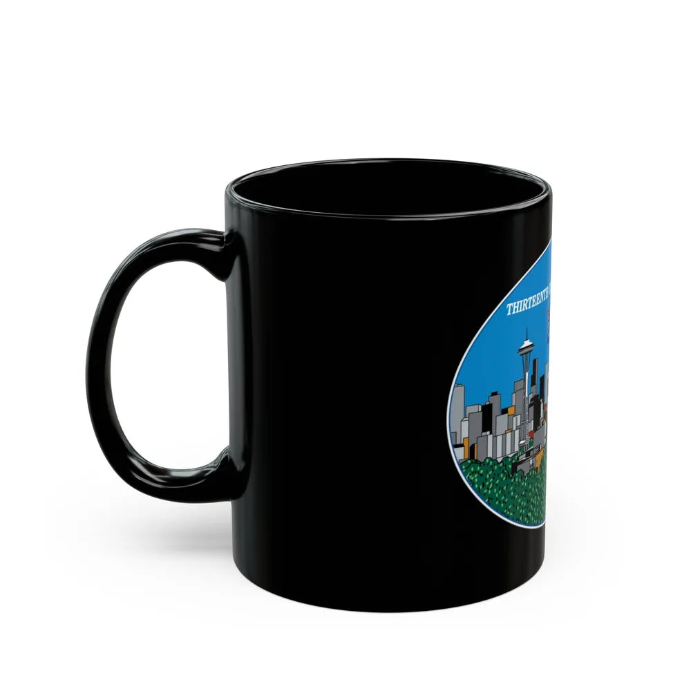 13th CG District Pacific Northwest (U.S. Coast Guard) Black Coffee Mug-Go Mug Yourself