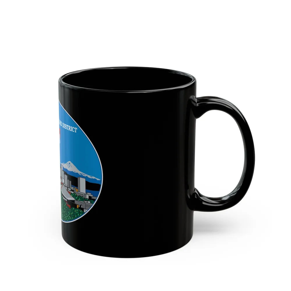 13th CG District Pacific Northwest (U.S. Coast Guard) Black Coffee Mug-Go Mug Yourself