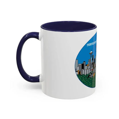 13th CG District Pacific Northwest (U.S. Coast Guard) Accent Coffee Mug - Go Mug Yourself