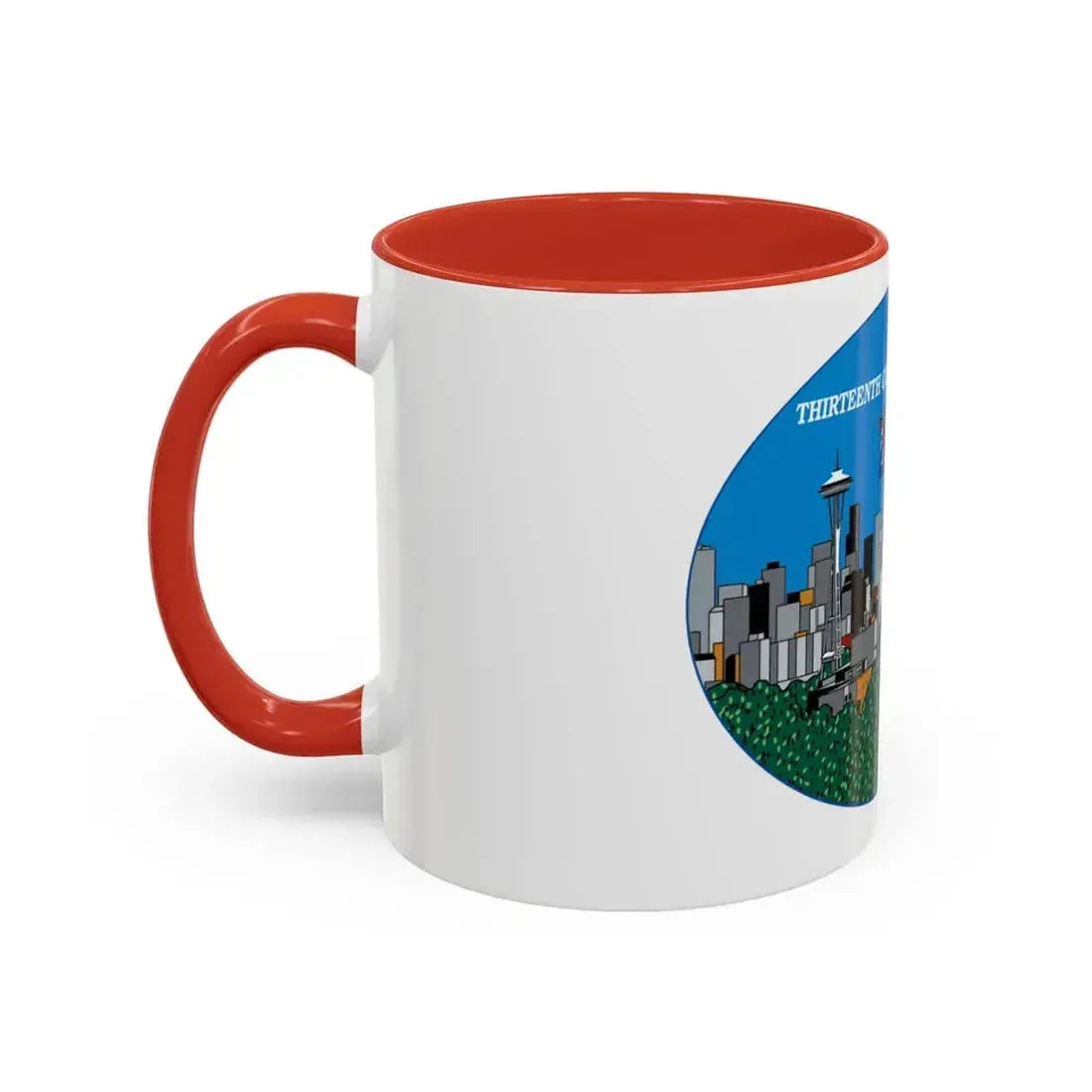 13th CG District Pacific Northwest (U.S. Coast Guard) Accent Coffee Mug - Go Mug Yourself