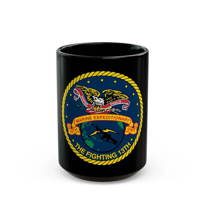 13th Marine Command Element 13th MEU (USMC) Black Coffee Mug-15oz-Go Mug Yourself