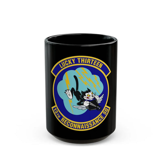 13th Reconnaissance Squadron (U.S. Air Force) Black Coffee Mug-15oz-Go Mug Yourself