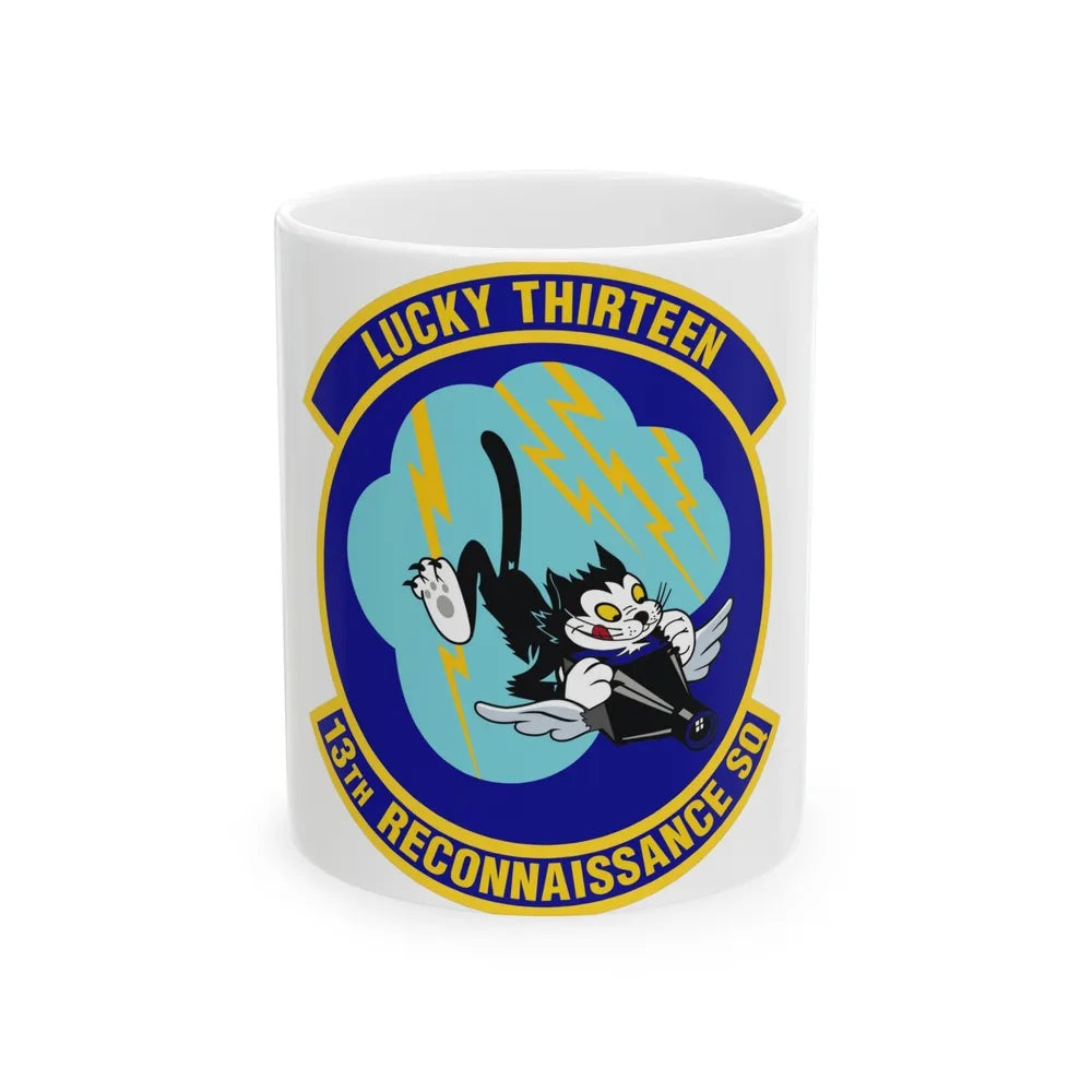 13th Reconnaissance Squadron (U.S. Air Force) White Coffee Mug-11oz-Go Mug Yourself