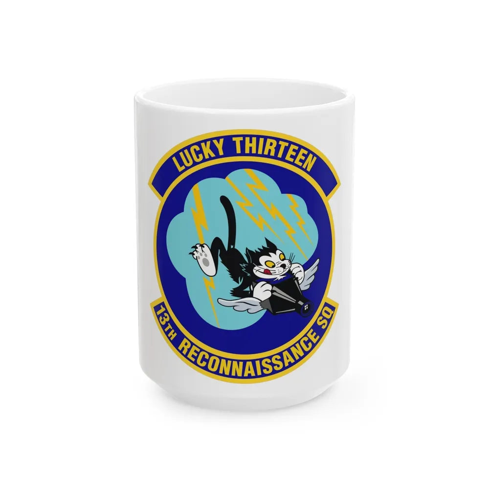 13th Reconnaissance Squadron (U.S. Air Force) White Coffee Mug-15oz-Go Mug Yourself