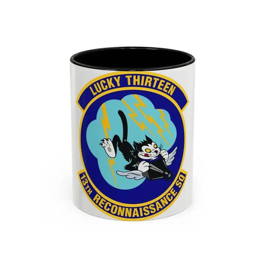 13th Reconnaissance Squadron (U.S. Air Force) Accent Coffee Mug 11oz Black - Go Mug Yourself