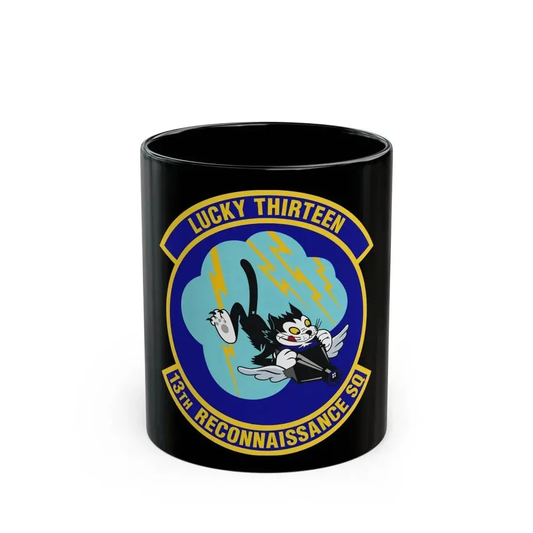13th Reconnaissance Squadron (U.S. Air Force) Black Coffee Mug 11oz - Go Mug Yourself
