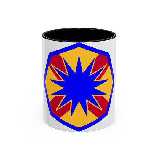 13th Sustainment Command Expeditionary (U.S. Army) Accent Coffee Mug 11oz Black - Go Mug Yourself