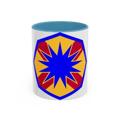 13th Sustainment Command Expeditionary (U.S. Army) Accent Coffee Mug 11oz Light Blue - Go Mug Yourself