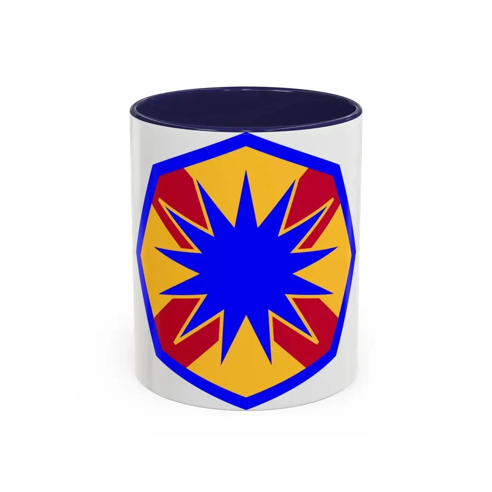 13th Sustainment Command Expeditionary (U.S. Army) Accent Coffee Mug 11oz Navy - Go Mug Yourself