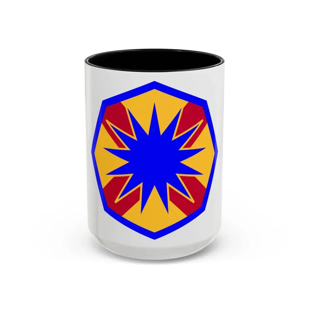 13th Sustainment Command Expeditionary (U.S. Army) Accent Coffee Mug 15oz Black - Go Mug Yourself