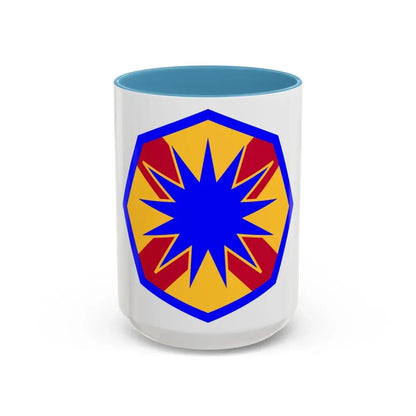 13th Sustainment Command Expeditionary (U.S. Army) Accent Coffee Mug 15oz Light Blue - Go Mug Yourself
