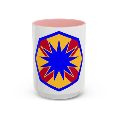 13th Sustainment Command Expeditionary (U.S. Army) Accent Coffee Mug 15oz Pink - Go Mug Yourself