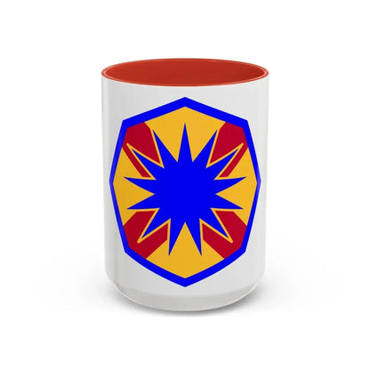 13th Sustainment Command Expeditionary (U.S. Army) Accent Coffee Mug 15oz Red - Go Mug Yourself