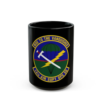 14 Air Support Operations Squadron ACC (U.S. Air Force) Black Coffee Mug-15oz-Go Mug Yourself