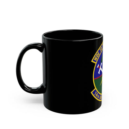 14 Air Support Operations Squadron ACC (U.S. Air Force) Black Coffee Mug-Go Mug Yourself