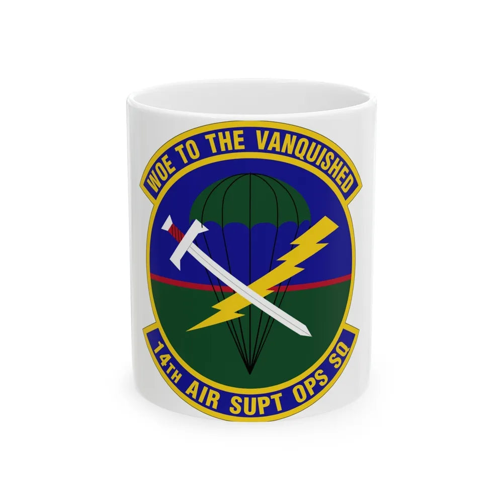 14 Air Support Operations Squadron ACC (U.S. Air Force) White Coffee Mug-11oz-Go Mug Yourself