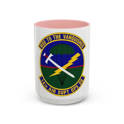 14 Air Support Operations Squadron ACC (U.S. Air Force) Accent Coffee Mug 15oz Pink - Go Mug Yourself