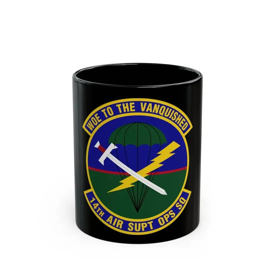 14 Air Support Operations Squadron ACC (U.S. Air Force) Black Coffee Mug 11oz - Go Mug Yourself