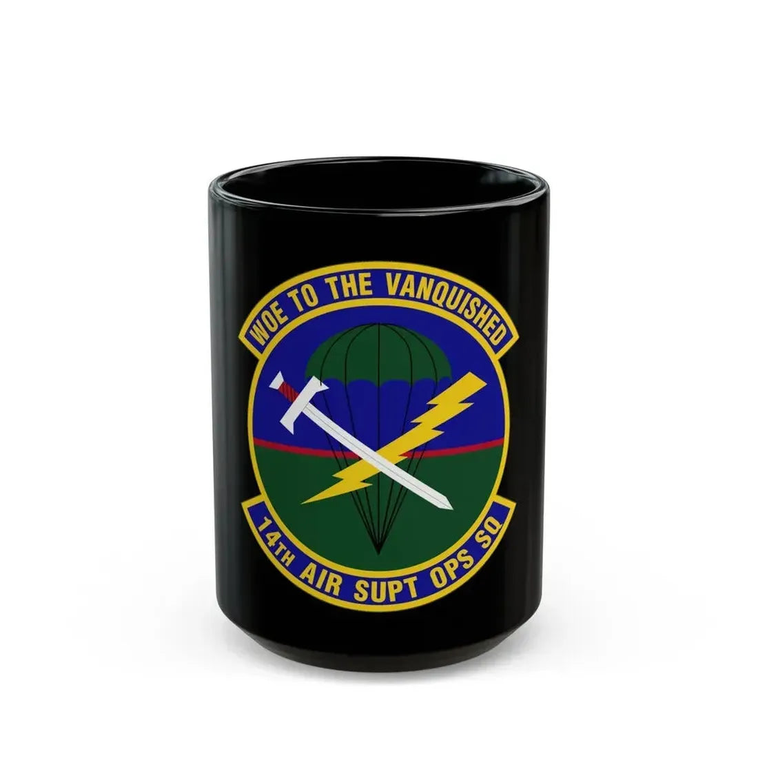 14 Air Support Operations Squadron ACC (U.S. Air Force) Black Coffee Mug 15oz - Go Mug Yourself