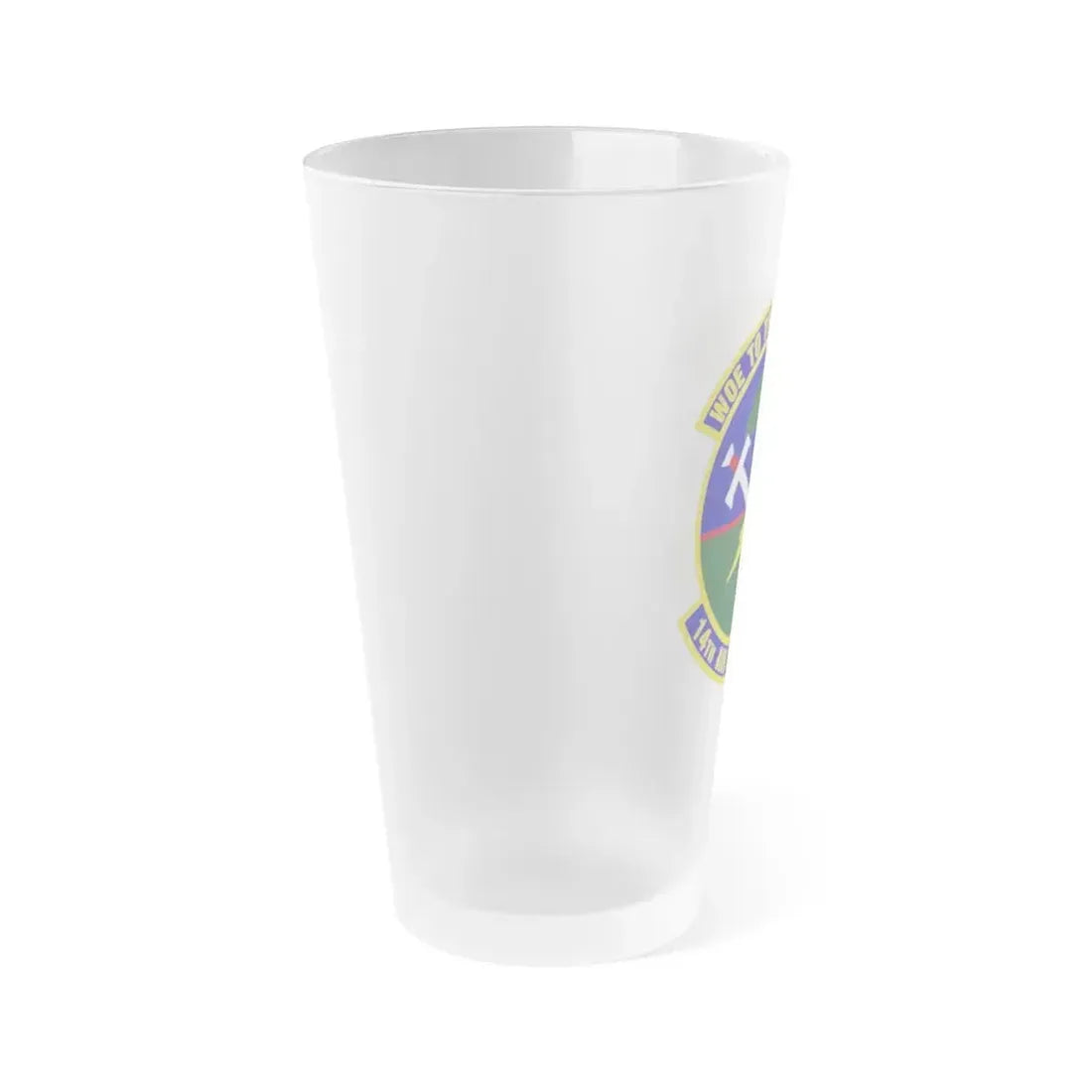 14 Air Support Operations Squadron ACC (U.S. Air Force) Frosted Pint Glass 16oz - Go Mug Yourself