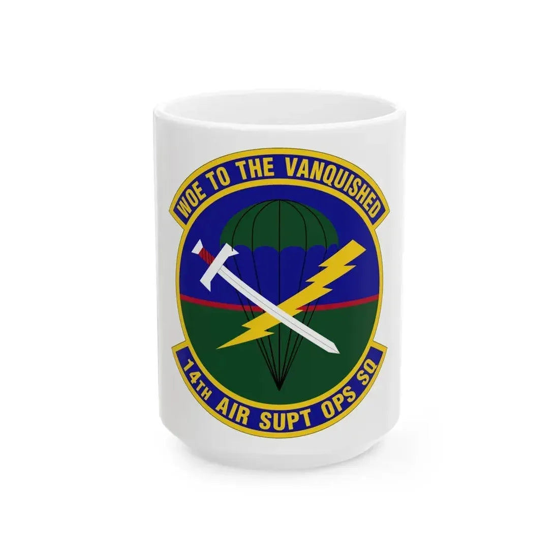 14 Air Support Operations Squadron ACC (U.S. Air Force) White Coffee Mug 15oz - Go Mug Yourself