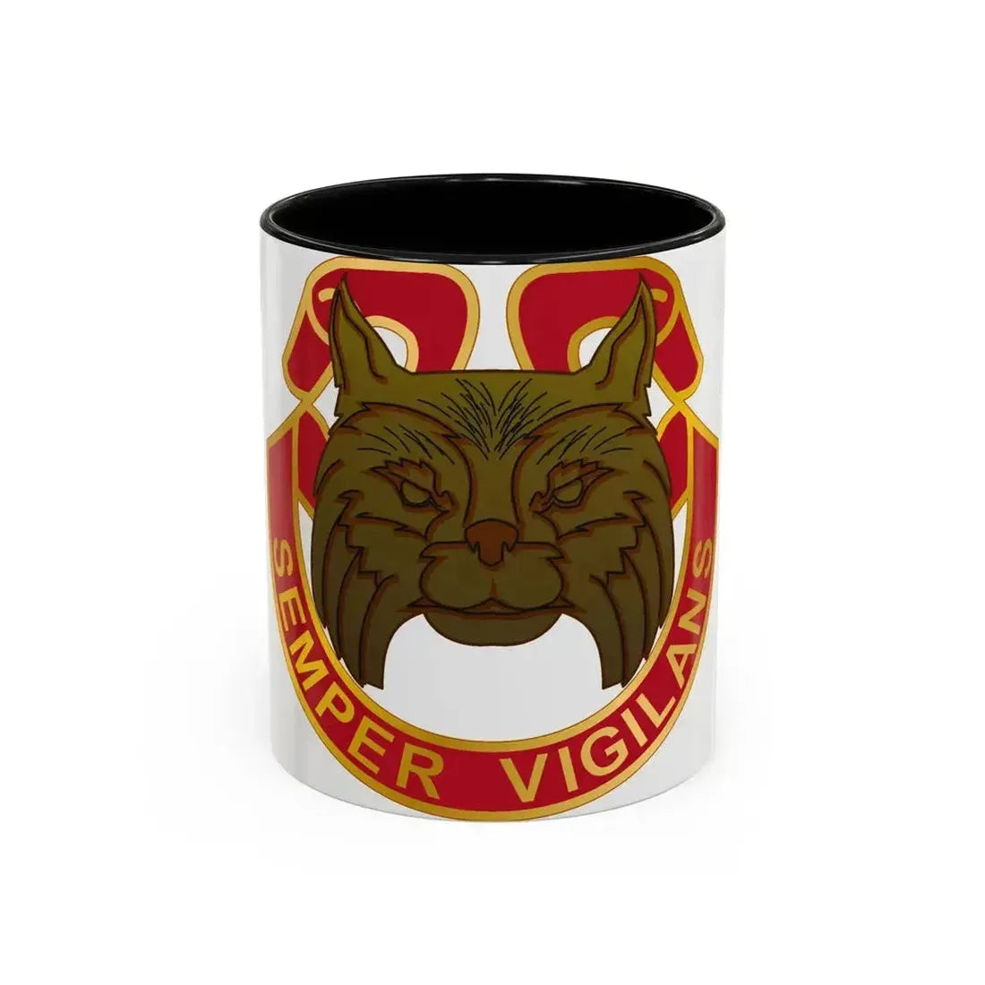 14 Antiaircraft Artillery Gun Battalion (U.S. Army) Accent Coffee Mug 11oz Black - Go Mug Yourself