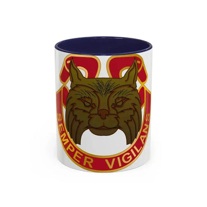 14 Antiaircraft Artillery Gun Battalion (U.S. Army) Accent Coffee Mug 11oz Navy - Go Mug Yourself