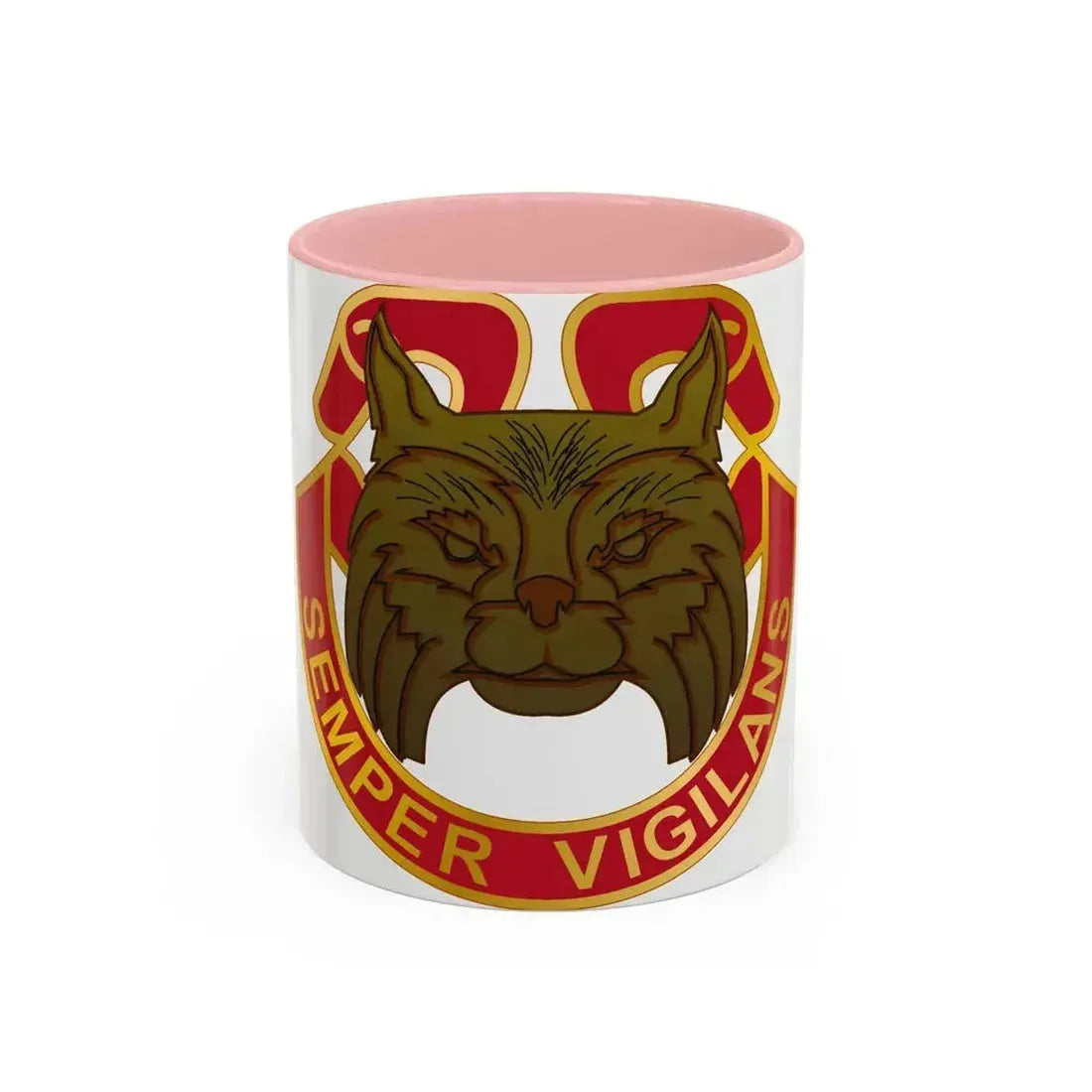 14 Antiaircraft Artillery Gun Battalion (U.S. Army) Accent Coffee Mug 11oz Pink - Go Mug Yourself