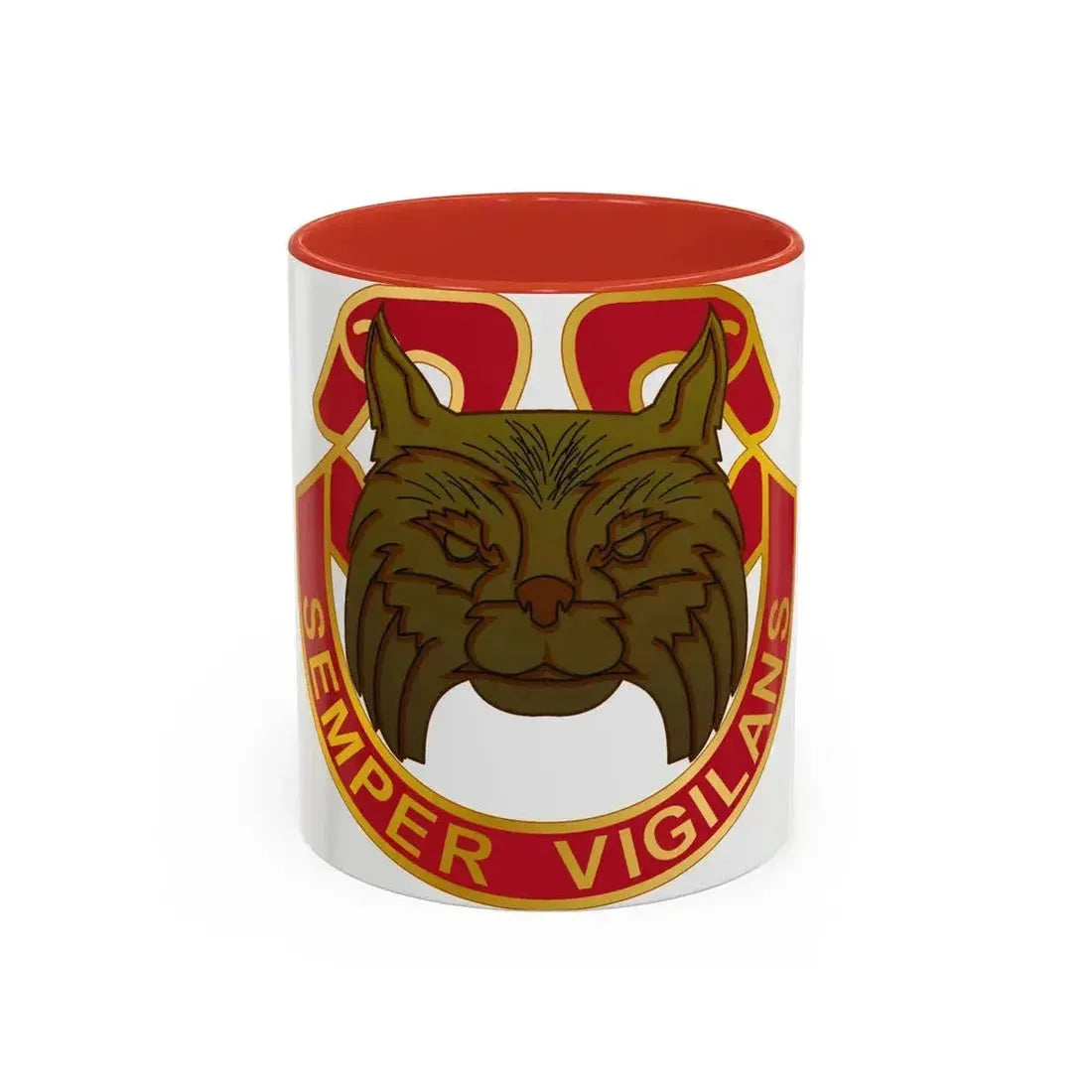 14 Antiaircraft Artillery Gun Battalion (U.S. Army) Accent Coffee Mug 11oz Red - Go Mug Yourself