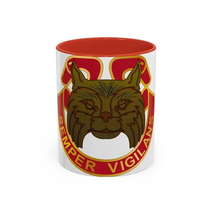 14 Antiaircraft Artillery Gun Battalion (U.S. Army) Accent Coffee Mug 11oz Red - Go Mug Yourself