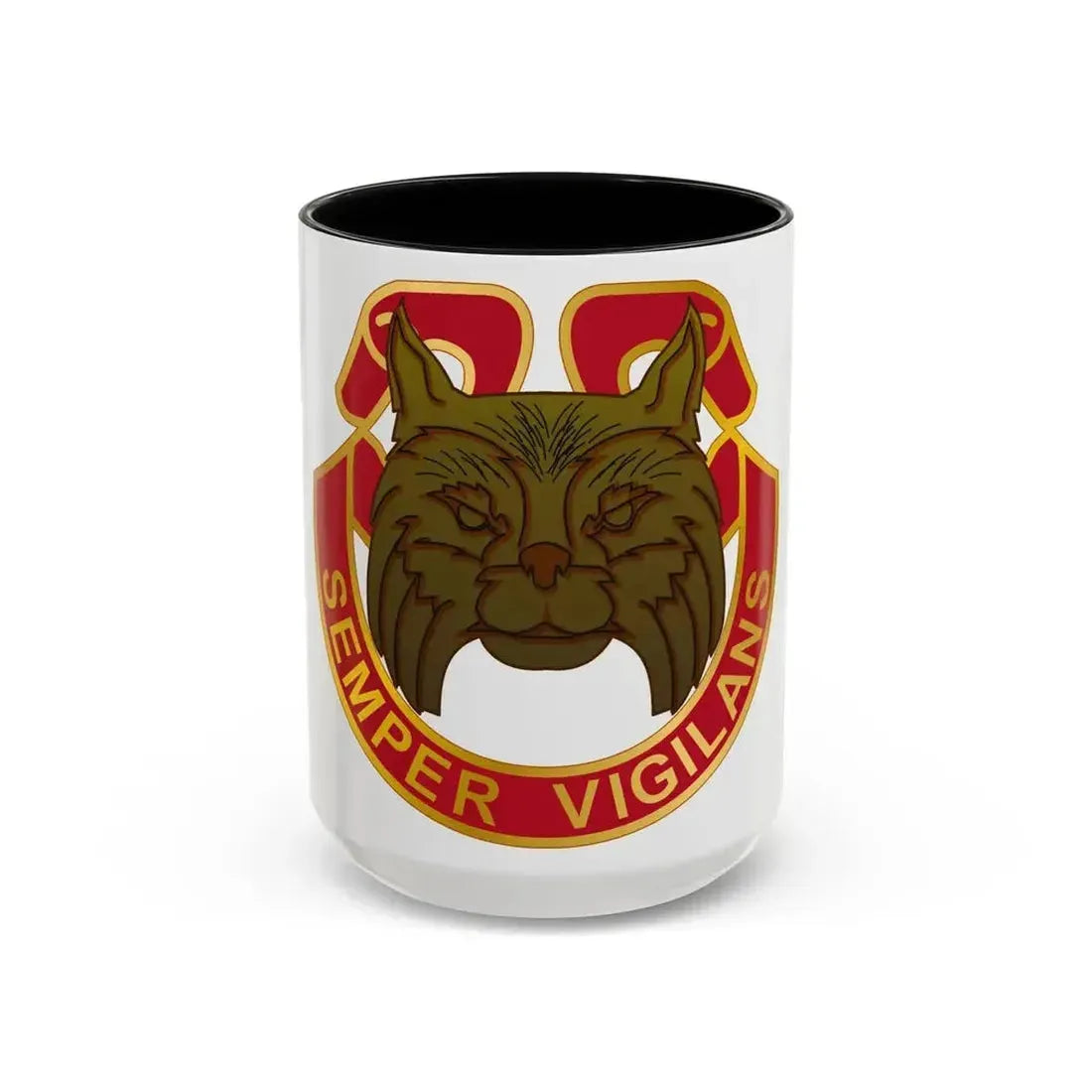 14 Antiaircraft Artillery Gun Battalion (U.S. Army) Accent Coffee Mug 15oz Black - Go Mug Yourself