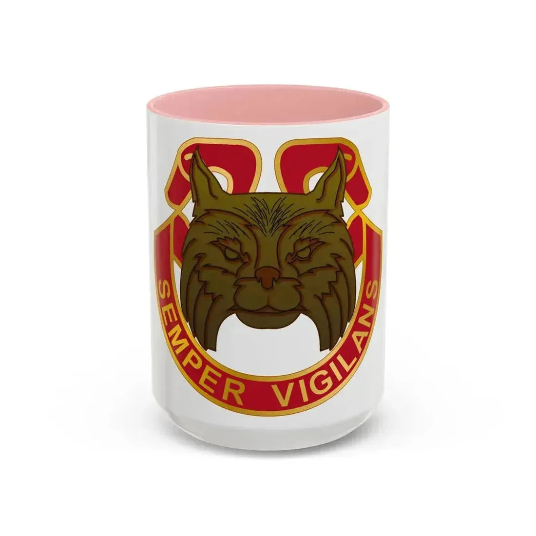 14 Antiaircraft Artillery Gun Battalion (U.S. Army) Accent Coffee Mug 15oz Pink - Go Mug Yourself