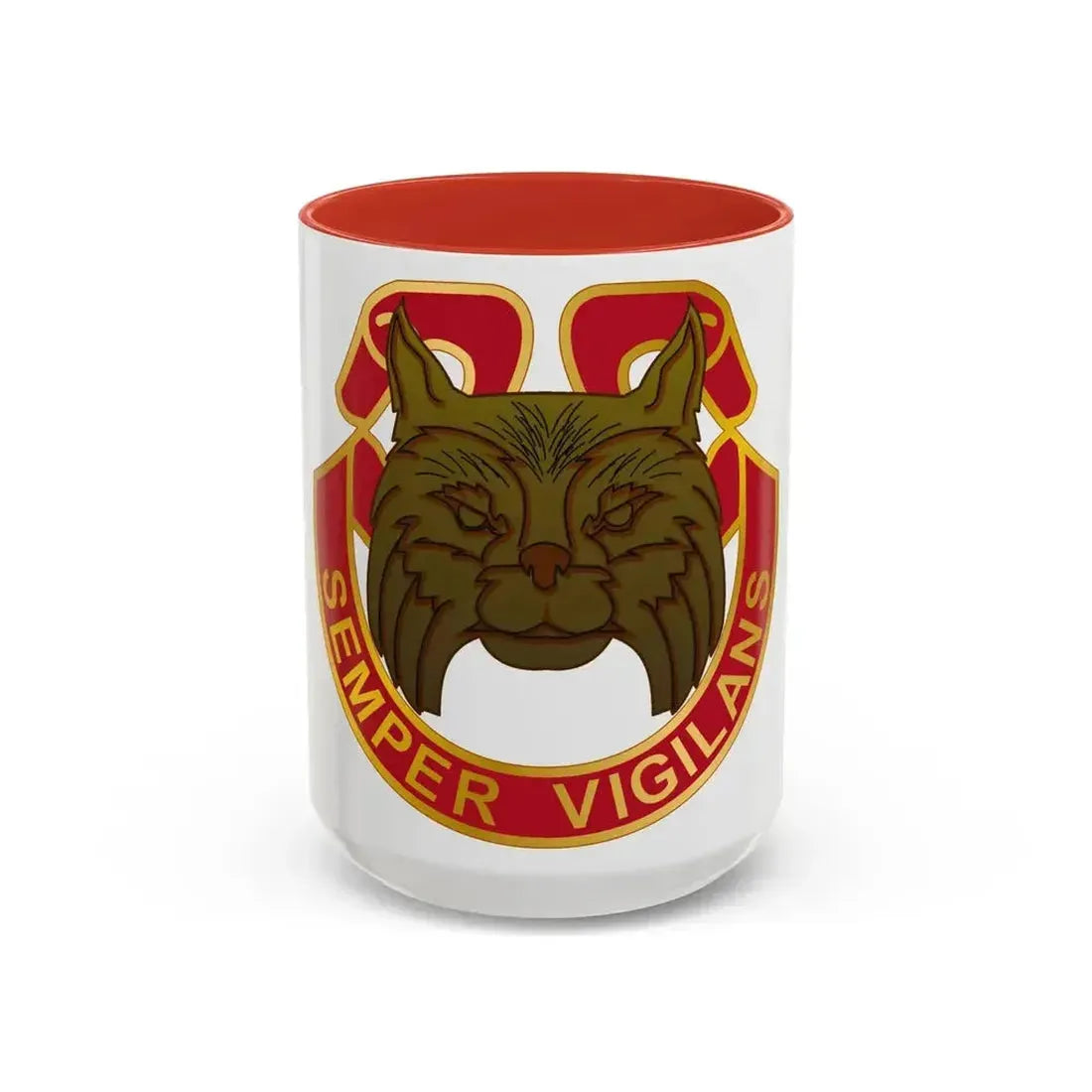 14 Antiaircraft Artillery Gun Battalion (U.S. Army) Accent Coffee Mug 15oz Red - Go Mug Yourself
