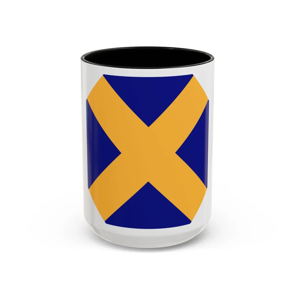 14 Infantry Division (U.S. Army) Accent Coffee Mug-15oz-Black-Go Mug Yourself