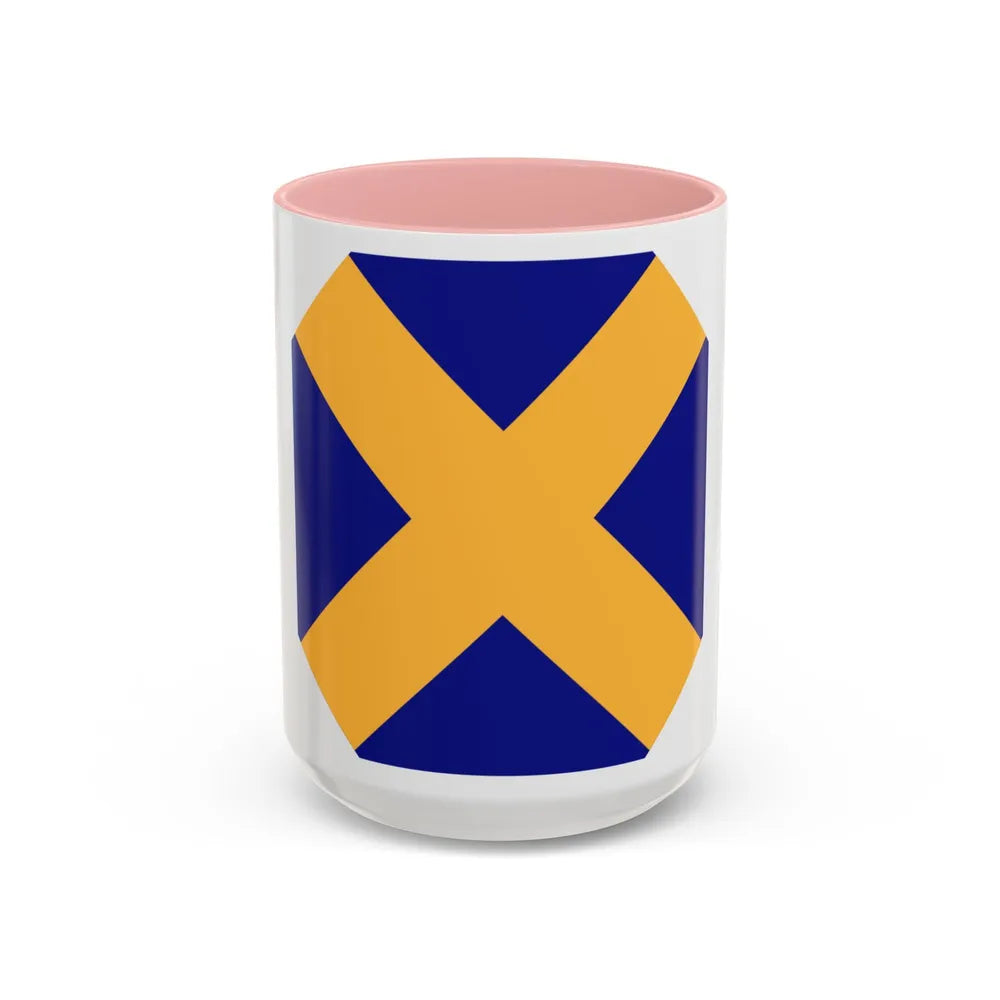 14 Infantry Division (U.S. Army) Accent Coffee Mug-15oz-Pink-Go Mug Yourself