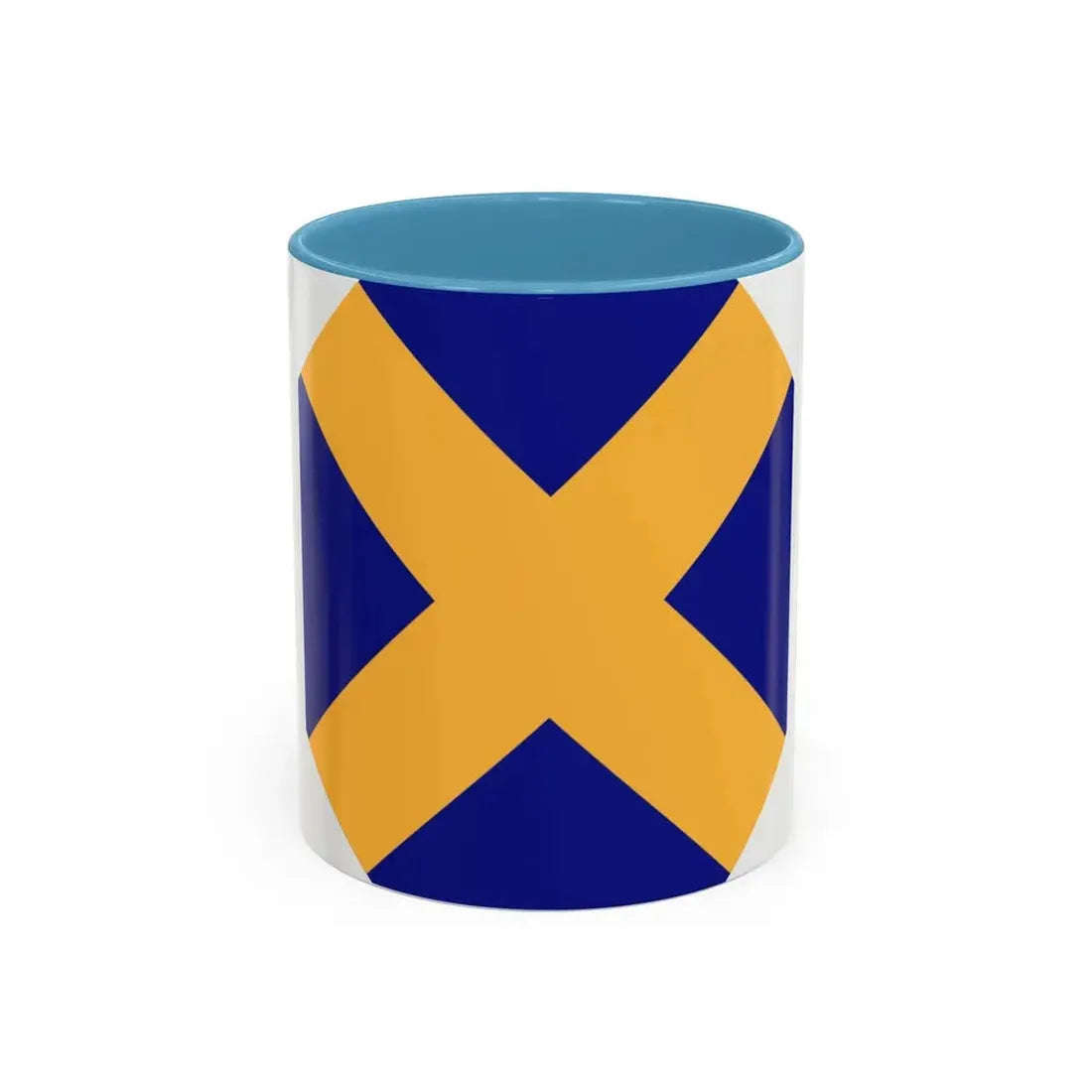 14 Infantry Division (U.S. Army) Accent Coffee Mug 11oz Light Blue - Go Mug Yourself