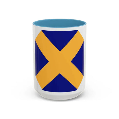 14 Infantry Division (U.S. Army) Accent Coffee Mug 15oz Light Blue - Go Mug Yourself