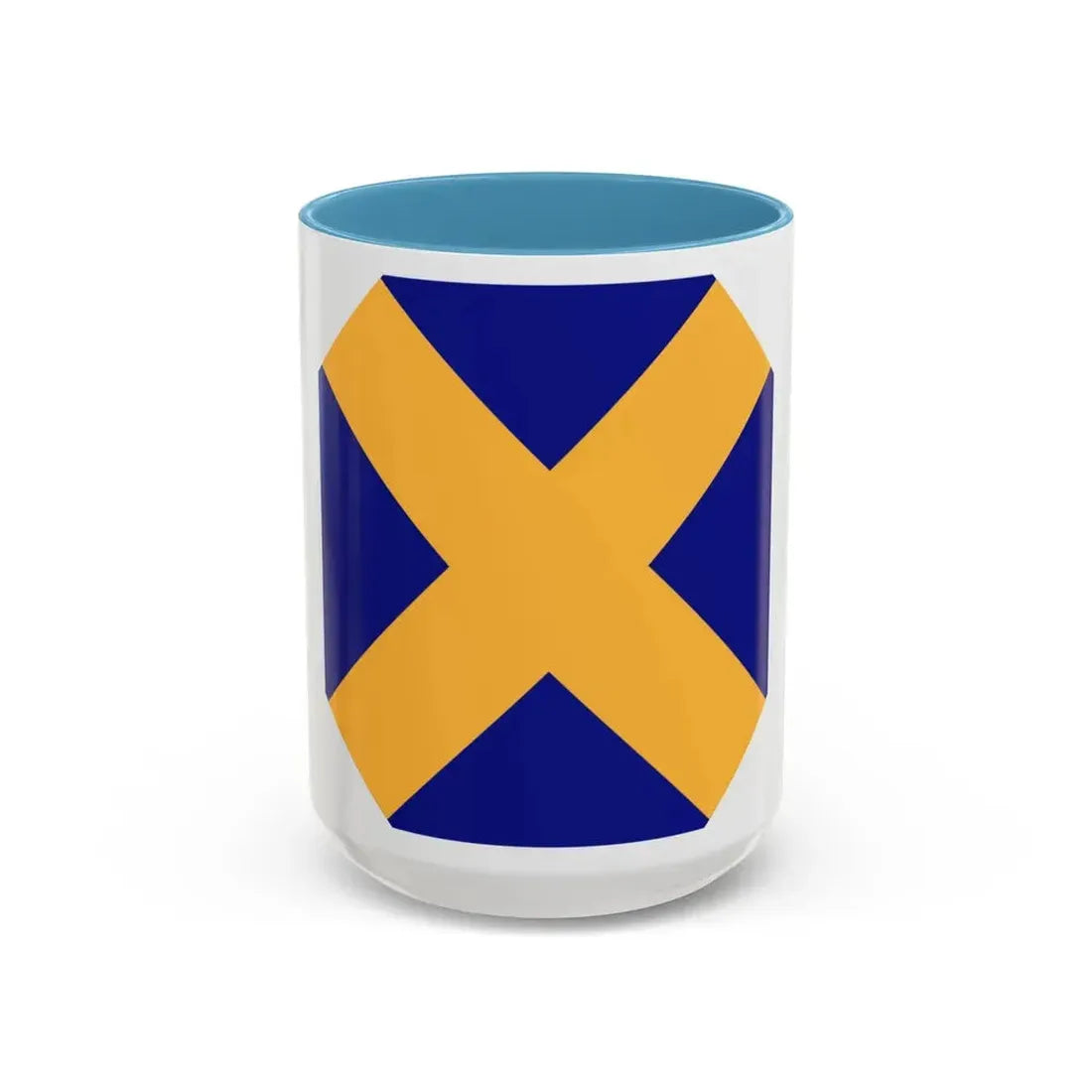 14 Infantry Division (U.S. Army) Accent Coffee Mug 15oz Light Blue - Go Mug Yourself