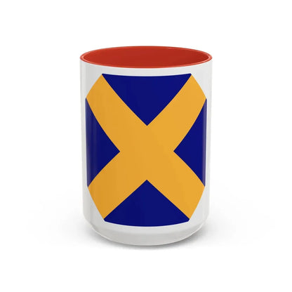 14 Infantry Division (U.S. Army) Accent Coffee Mug 15oz Red - Go Mug Yourself