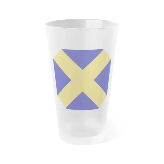 14 Infantry Division (U.S. Army) Frosted Pint Glass 16oz Default Title - Go Mug Yourself