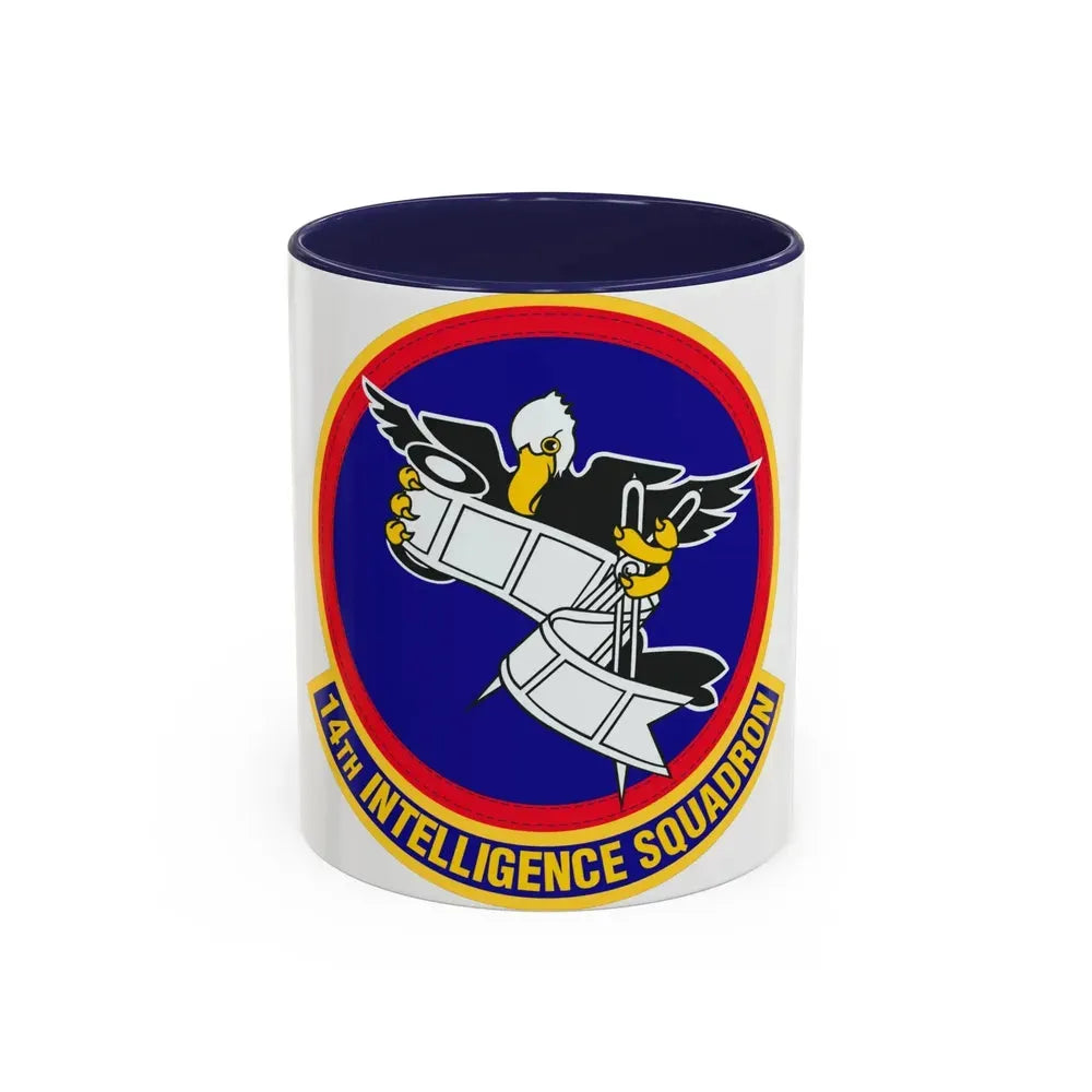 14 Intelligence Squadron AFRC (U.S. Air Force) Accent Coffee Mug 11oz Navy - Go Mug Yourself