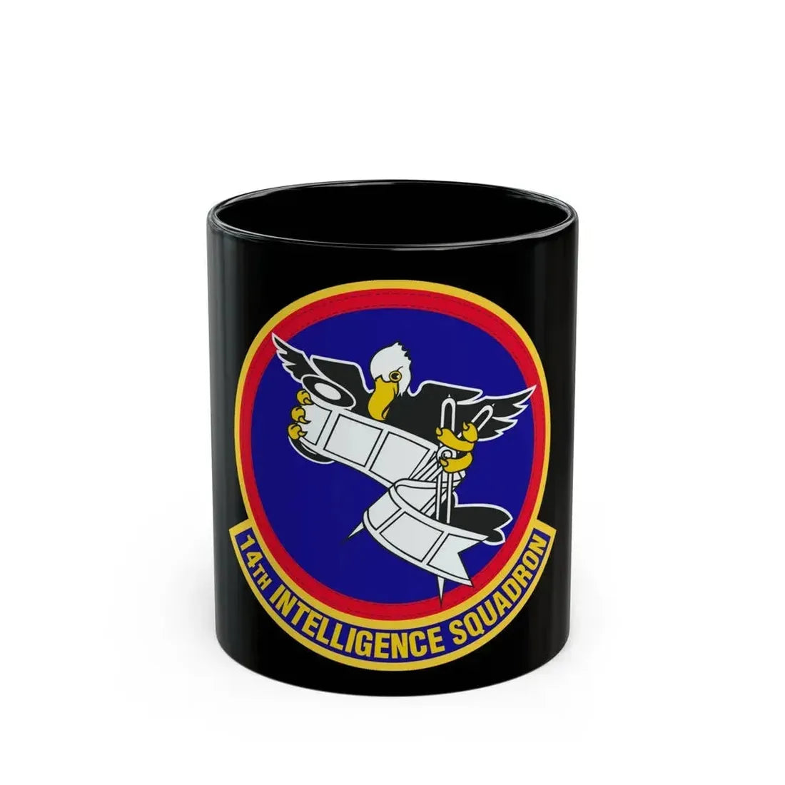 14 Intelligence Squadron AFRC (U.S. Air Force) Black Coffee Mug 11oz - Go Mug Yourself