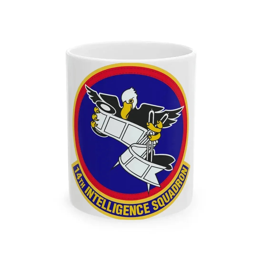 14 Intelligence Squadron AFRC (U.S. Air Force) White Coffee Mug 11oz - Go Mug Yourself
