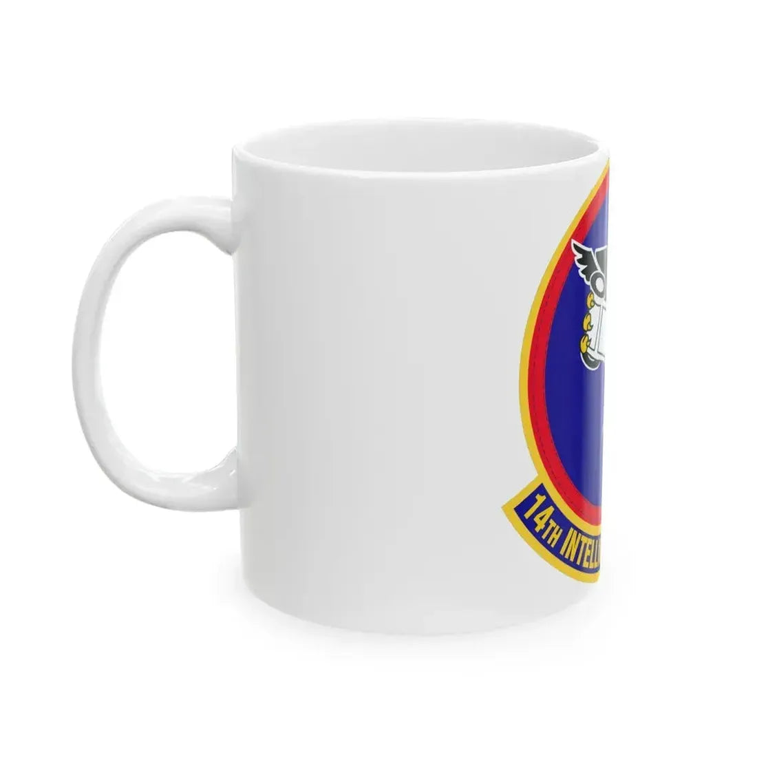 14 Intelligence Squadron AFRC (U.S. Air Force) White Coffee Mug - Go Mug Yourself