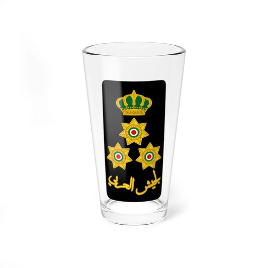 14. JLF BG (Jordan) (Military Rank) Pint Glass 16oz 16oz - Go Mug Yourself