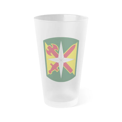 14 Military Police Brigade (U.S. Army) Frosted Pint Glass 16oz-Go Mug Yourself