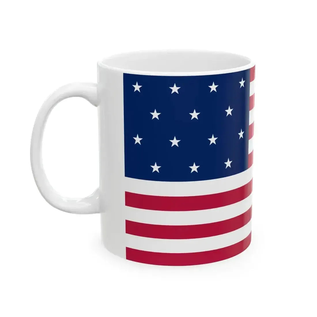 14 Star US Flag Unofficial (United States) White Coffee Mug - Go Mug Yourself