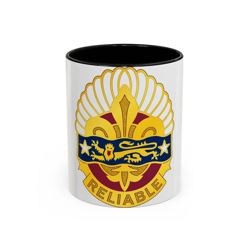 14 Transportation Battalion (U.S. Army) Accent Coffee Mug-11oz-Black-Go Mug Yourself