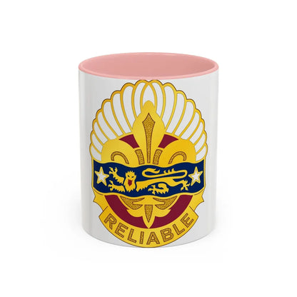 14 Transportation Battalion (U.S. Army) Accent Coffee Mug-11oz-Pink-Go Mug Yourself