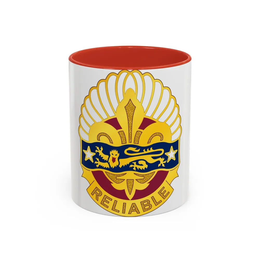 14 Transportation Battalion (U.S. Army) Accent Coffee Mug-11oz-Red-Go Mug Yourself